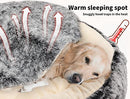 PaWz Pet Dog Calming Bed Warm Soft Plush Sleeping Removable Cover Washable L