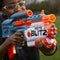 Nerf Elite 2.0 Motoblitz Blaster, 2 Blast Modes, Motorized 10-Dart Blasting & Airblitz 6 Darts at Once, 10 Dart Clip, 22 Elite Darts