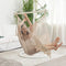 Hammock Chair, Large Hanging Chair, Soft Cotton Rope Swing Chair with High Load-Bearing Metal Rod,Indoor Outdoor Garden Yard Living Room,Max 150kg