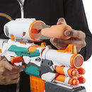 Hasbro NERF Modulus - Tri Strike Blaster inc Barrel Extension, Missile Launcher, 14 official Elite Darts & 1 Missile - Kids Toys & Outdoor games - Ages 8+