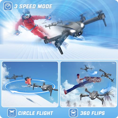 SOTAONE S350 Drone with Camera for Adults, Mini Drones for Kids with 1080P HD FPV Live Video, Remote Control Helicopter Toys Gifts for Boys Girls, Altitude Hold, One Key Start, 2 Batteries, Carry Case