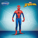 MARVEL Spider-Man Official Youth Deluxe Zentai Suit - Spandex Jumpsuit with Printed Design and Detachable Spandex Mask and Plastic Eyes