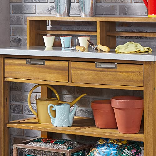 Homestyles Maho Potting Bench, Brown