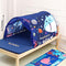 Lucky castle Bed Tent for Kids Toddler Foldable Game House Children Play Tents Breathable Cottage Combination Sleeping Canopy Playhouse Double Net Curtain with Storage Bag, Ocean,(bed tent-ocean)