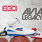 Avia 830 Men’s Basketball Shoes, Retro Sneakers for Indoor or Outdoor, Street or Court, Sizes 8 to 15, White/Navy Blue/Red, 11.5 Women/10 Men