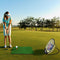 Golf Training Set, Golf Chipping Net and Mat Collapsible Pop Up Golf Practice Net, Golf Training Aids with Chipping Net, Hitting Mat, Golf Ball, Golf Tee for Indoor Outdoor Training Practice