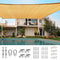 Quictent 24X24FT Sand 185G HDPE Square Sun Shade Sail Canopy 98% UV Block Outdoor Patio Garden with Free Hardware Kit