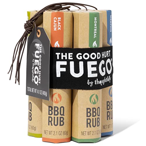 The Good Hurt Grillin' BBQ Rub Gift Set, Flavours Include Chipotle Lime, Montreal, Memphis, Black Cajun and More, Pack of 7