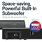 MAJORITY Snowdon II Sound bar for TV | 120 WATTS with 2.1 Channel Sound | Soundbar with Subwoofer Built-in and Remote Control | Multi-Connection