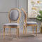Christopher Knight Home Phinnaeus Fabric Dining Chairs, 2-Pcs Set, Light Grey