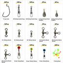 Croch 160pcs/box Fishing Accessories kit with Tackle Box,Including Jig Hooks, Bullet Bass Casting Sinker Weights, Different Fishing Swivels Snaps, Sinker Slides, Fishing Line Beads