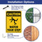 Caution Watch Your Step Sign, Safety Sign, 10 x 7 Inches rectangle, .040 Rust Free Aluminum, UV Protected and Waterproof, Weather Resistant, Durable Ink, Easy to Mount