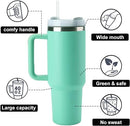 Thirst Quench 2.0 Tumbler 1200ml/40oz Stainless Steel Vacuum Insulated Quencher with Lid and Straw for Water, Iced Tea, Coffee and Smoothie, Coffee Mug for Work, Gym, Travel and Camping (Rose Quartz)