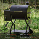 Z GRILLS ZPG-550B2 Upgrade Wood Pellet Grill & Smoker, 8 in 1 BBQ Grill Auto Temperature Control, 553 sq in Cooking Area