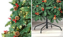 Mazam Christmas Tree 1.8M 6FT Xmas Tree Green Decorations with LED Light and Pine Cones