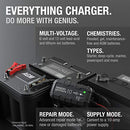 NOCO GENIUS10AU, 10A Smart Battery Charger, 6V and 12V Portable Car Battery Charger, Battery Maintainer, Trickle Charger and Desulfator for Automotive, Motorcycle, Motorbike, AGM and Lithium Batteries