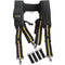 Tool Belt Suspenders|Padded Suspenders with movable phone holder Tape Holder Pencil holder,Flexible Adjustable Straps, suspenders Loop Attachments for carpenter electrician work Suspension Rig