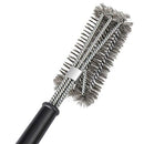 Ayvicco Perfect BBQ Grill Brush, 18" Grill Brush - Stainless Steel Brush w/Wire Bristles 3-in-1 Grill Cleaner Provides Effortless Cleaning, Great Grill Accessories Grill Cooking Grates