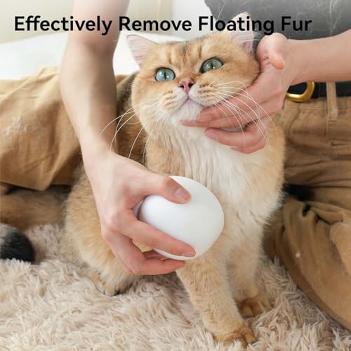 aumuca Jellyfish Cat Brush, Silicone Cat Hair Brush with Release Button, Cat Grooming Massage Brush for Indoor Cats Shedding, Gently Removes Loose Fur Cat Comb for Short to Medium Haired Cats