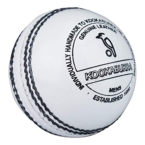 KOOKABURRA County League Cricket Ball 5.5oz, White, Mens