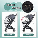 Stroller Bug net, Universal Mosquito net for Stroller, Unique Double Zipper Design-Great Accessories for Baby Stroller-Easy to Install and Portable-Fit for Graco Strollers, Car seat,Bassinet, Cradle