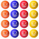 GoSports Foam Golf Practice Balls - 16 Pack | Realistic Feel and Limited Flight | Use Indoors or Outdoors, Multicolor