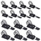 Rustark 50Pcs 2 Sizes Adjustable Self-Adhesive Nylon Cable Straps Cable Ties Cord Clamp for Wire Management, Large and Small