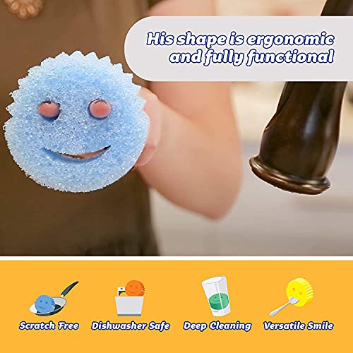 Scrub Daddy Colours FlexTexture Scrubber (Pack of 6)