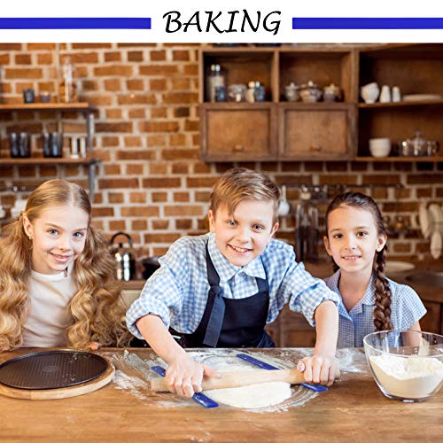 GWHOLE 6 PCS Silicone Measuring Dough Strip Rolling Strip Rolling Pin Guide Dough Guides Measuring Dough Thickness Strips, 3 Sizes - 15 inch Length