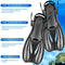 Zeeporte Dive Snorkeling Gear for Adults Kids - Mask Fins Snorkel Set with Panoramic View Snorkel Mask Anti-Fog Anti-Leak, Dry Top Snorkel, Dive Flippers and Gear Bag, Snorkeling Diving Safety Gear