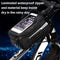 Bike Front Frame Bag, Waterproof Bike Bag Bike Phone Holder Mountain Bicycle Handlebar Pouch Bike Accessories Cycling Storage Bag with TPU Touch-Screen Sun-Visor Rain Cover for Phones Under 6.5”