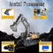 Upgraded Charging Excavator RC Toy 22-Channel Full-Function RC Excavator Sand Engineering Vehicle 1:14 2.4Ghz with Lighting and Sound Effects of Remote Control Engineering Toy Excavator