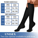 Compression Socks (7 Pairs), 15-20 mmHg is Best Graduated Athletic & Medical for Men & Women, Running, Travel, Nurses, Pregnant - Boost Performance, Blood Circulation & Recovery (Small/Medium, Black)