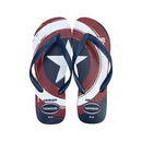 Havaianas Mens Top Marvel Logomania Thongs Flip Flops - Navy Blue - 8 UK