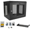 StarTech.com 2-Post 9U Wall Mount Network Cabinet w/ 1U Shelf, 19" Wall-Mounted Server Rack for IT/Data Computer Equipment