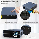 Native 1080P Projector with WiFi and Bluetooth,Full HD 8500LM Home Theater Movie Projector for Outdoor Use,Smart LCD Projector with Touch Panel/HDMI/USB/RJ45,Compatible with Android/iOS/TV Stick/PS5