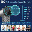 Muscle Massage Gun Deep Tissue for Athletes, Percussion Massagers for Neck Back, Shoulder Body Pain Relief, 30 Speeds Quiet Handheld Massager, LCD Touch Screen with 10 Heads