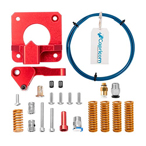 Sovol Creality All Metal Dual Gear Extruder Feeder, Capricorn Premium XS Bowden Tubing, Pneumatic Couplers & Bed-Level Springs for Ender 3 V2/3/3 Pro/5 CR-10 Series/10S/20/20 Pro