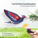 HANVON 2.4G Remote Control Bird Toy RC Bird Bionic Flying Bird,6-axis Gyro,Fabric Single Wing Lifting Design,Easy Indoor Outdoor RC Toy for Kids,Boys and Girls,Go Go Bird Bennu