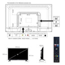 ENGLAON 32'' Full HD LED Android11 Smart 12V TV for Caravan and Home with DVD Combo & Chromecast & Bluetooth5 & 12V/240V Adapter