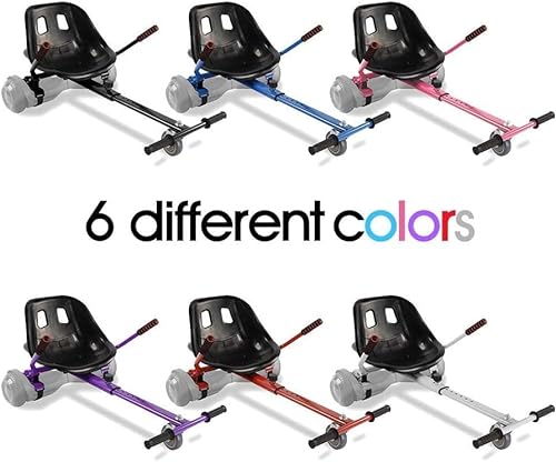 KKA Hoverboard seat Attachment for 6.5”-10” Hoverboard, go Kart Conversion kit, Accessory for self Balancing Scooter, Transform Your Hoverboard into a go cart (Purple)