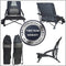 STRONGBACK Low Gravity Beach Chair with Built-in Lumbar Back Support, Heavy Duty Portable Folding Beach Chair for Adults, Black