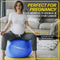 URBNFit Exercise Ball - Yoga Ball for Workout, Pilates, Pregnancy, Stability - Swiss Balance Ball w/ Pump - Fitness Ball Chair for Office, Home Gym, Labor- White, 22 in