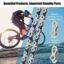 FITTOO 9 Speed Bicycle Power Lock Chain Connector, Quick Link Bike Chain Connector, eBike Master Link Master Joint Chain Connector for 9 Speed Drive Train (1 Set Packed)