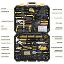 DEKOPRO 198 Piece Home Repair Tool Kit, Wrench Plastic Toolbox with General Household Hand Tool Set