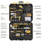 DEKOPRO 198 Piece Home Repair Tool Kit, Wrench Plastic Toolbox with General Household Hand Tool Set
