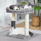 MeowSir Cat Tree 4 in 1 Cat Scratching Post Featuring with Cat Self Groomer Wide Large Top Perch Natural Scratching Post and Danging Ball for Indoor Cats-Grey