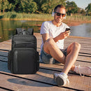 BanGe Laptop Backpack Men Business Travel Backpacks with USB Charging Port Weekender Carry On Backpack Black All, 2602 black, One size