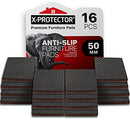 X-PROTECTOR Non-Slip Furniture Pads 16 PCS - 50 mm Premium Furniture Grippers! Best Self-Adhesive Rubber Feet for Furniture Feet - Ideal Non-Skid Furniture Pads - Keep Furniture in Place!