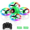 Dwi Dowellin 6.3 Inch 10 Minutes Long Flight Time Mini Drone for Kids with Blinking Light One Key Take Off Spin Flips RC Nano Quadcopter Toys Drones for Beginners Boys and Girls, Green
